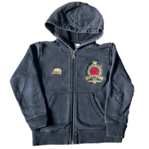 ROOTS Canada Hockey Club zip up hoodie Black Kids size S (5-6)